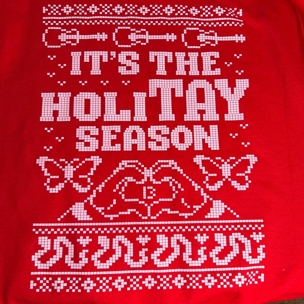 Swiftie Themed‎ Youth XL Ugly Christmas Sweater Crewneck Holiday Taylor Swift